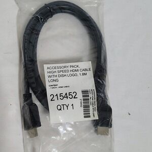 Accessory Pack High Speed HDMI Cable Dish Logo 1.8m‎ Long New